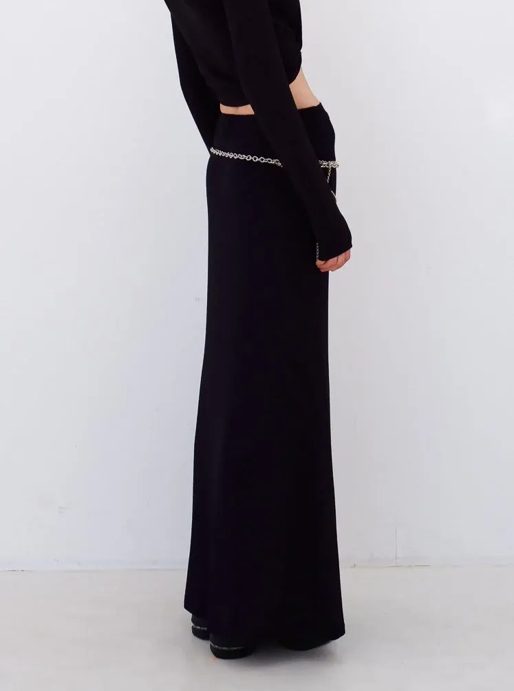 Bella stretch maxi skirt