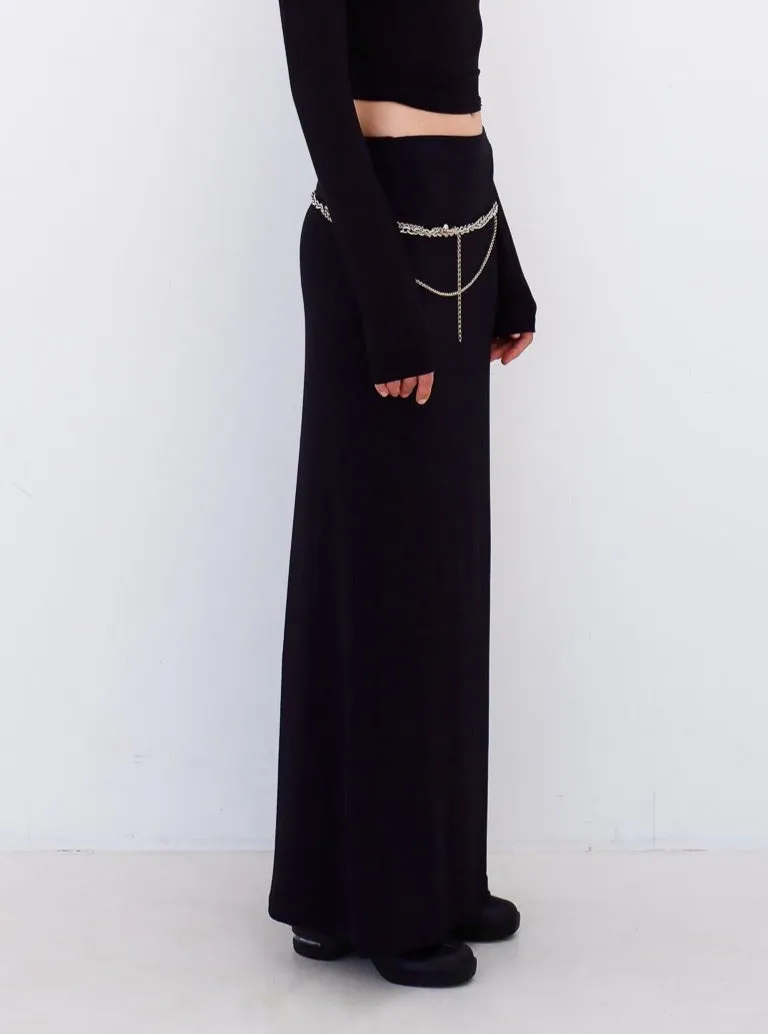 Bella stretch maxi skirt