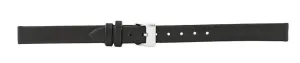 Black Smooth Leather Watch Band 10mm 105718