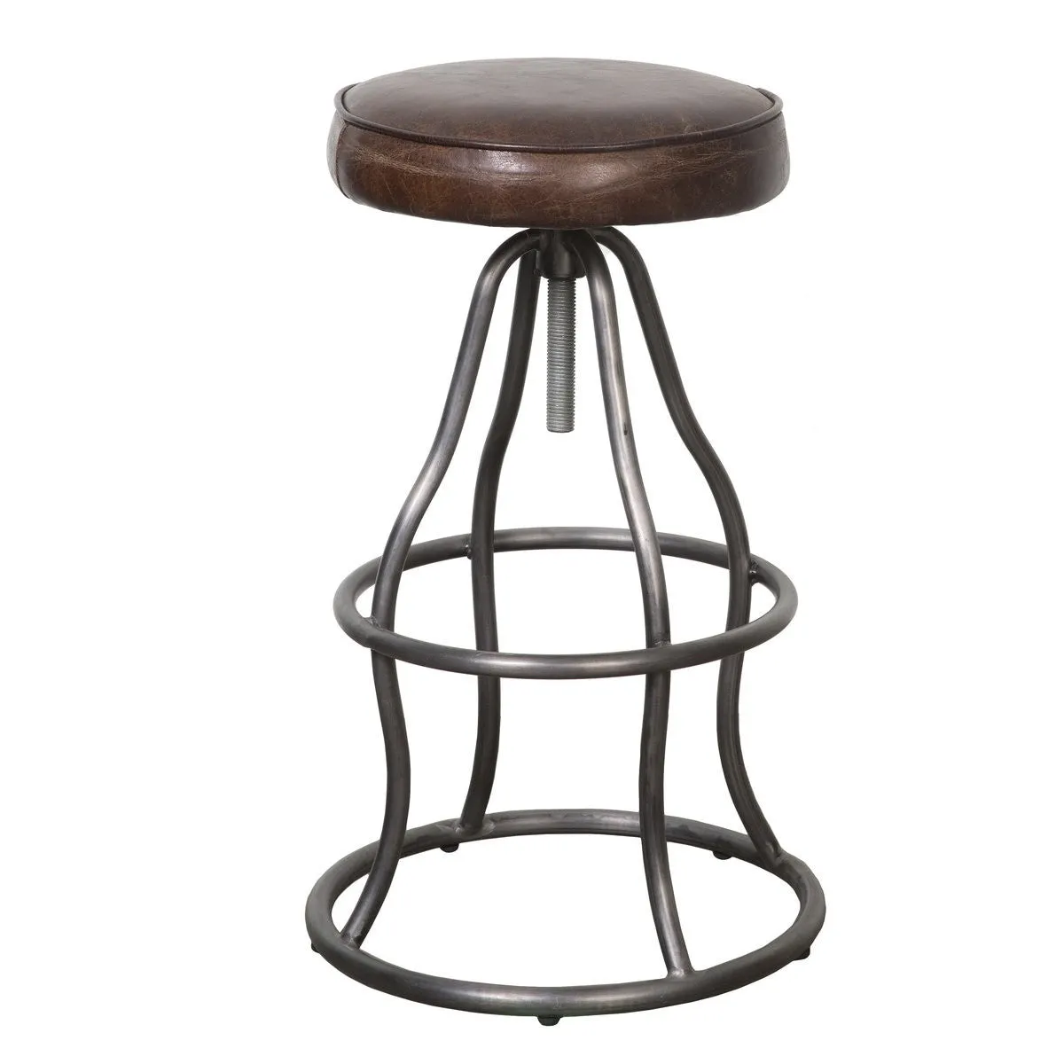 Bowie Bar Stool - Vintage Brown Leather