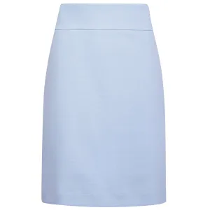 Cotton Knit Pull on Skirt in Giorgio Blue