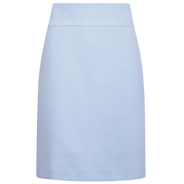 Cotton Knit Pull on Skirt in Giorgio Blue