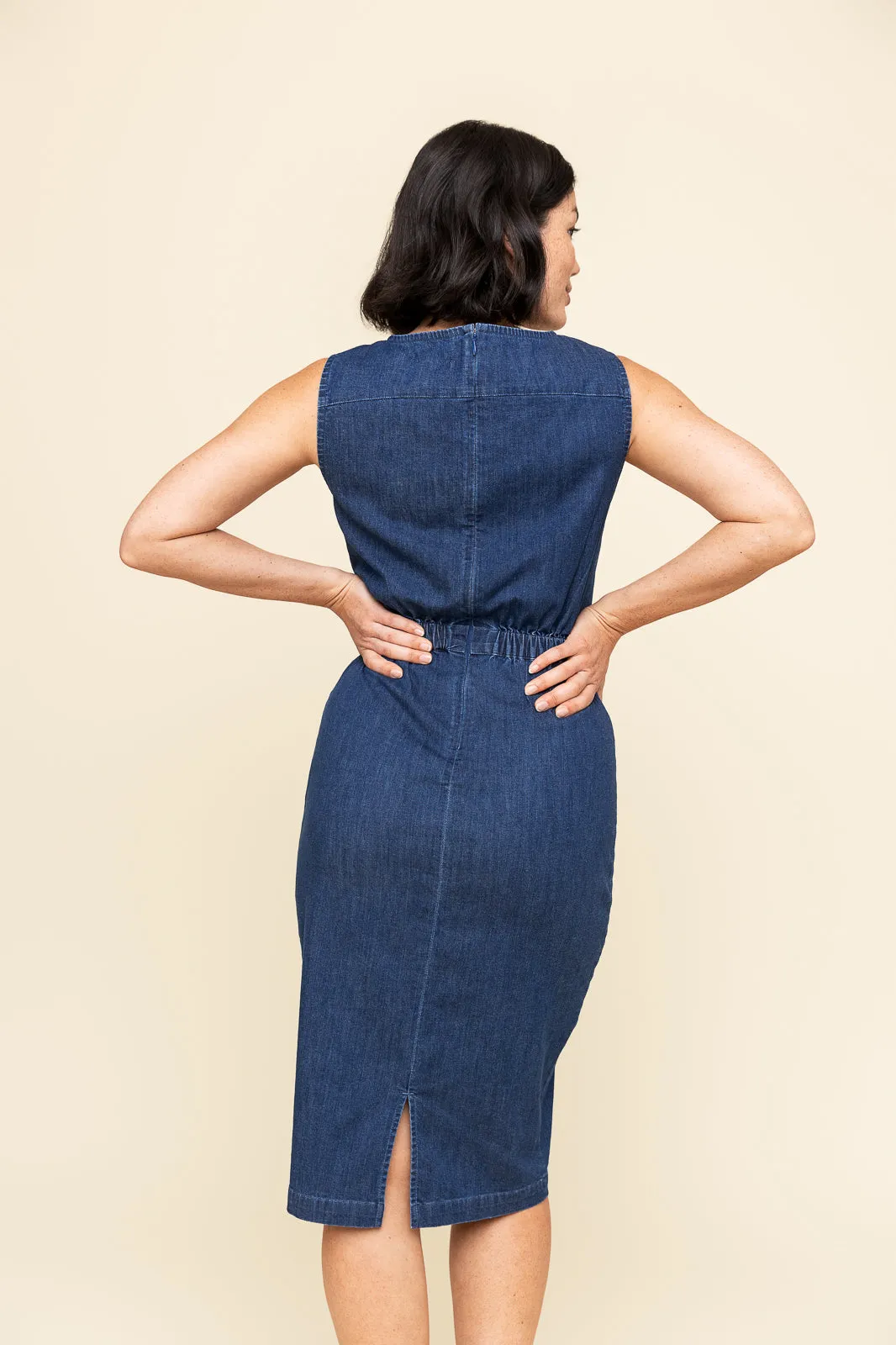 Denim Boatneck Dress (Final Sale)