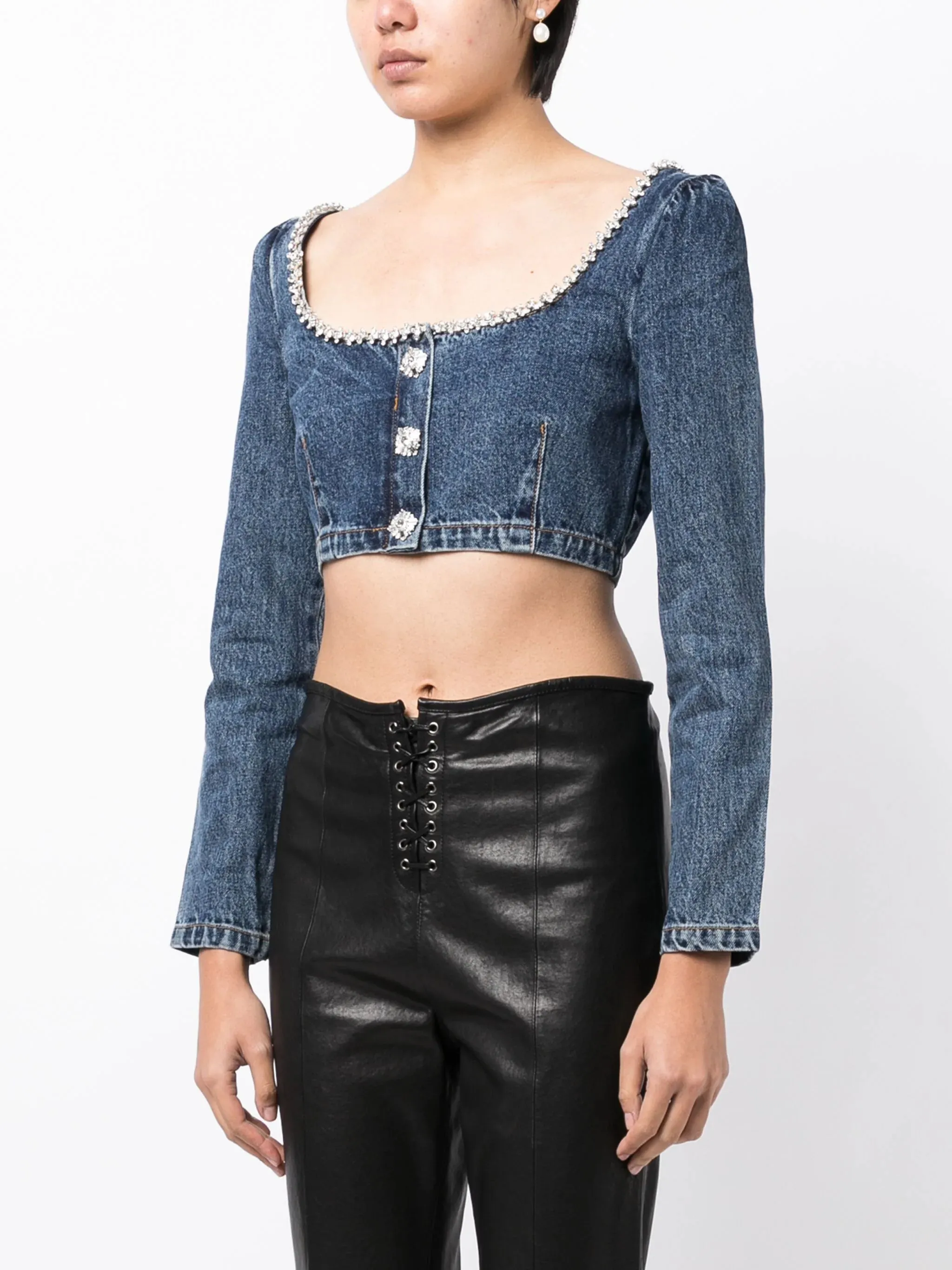 Denim Crop Top