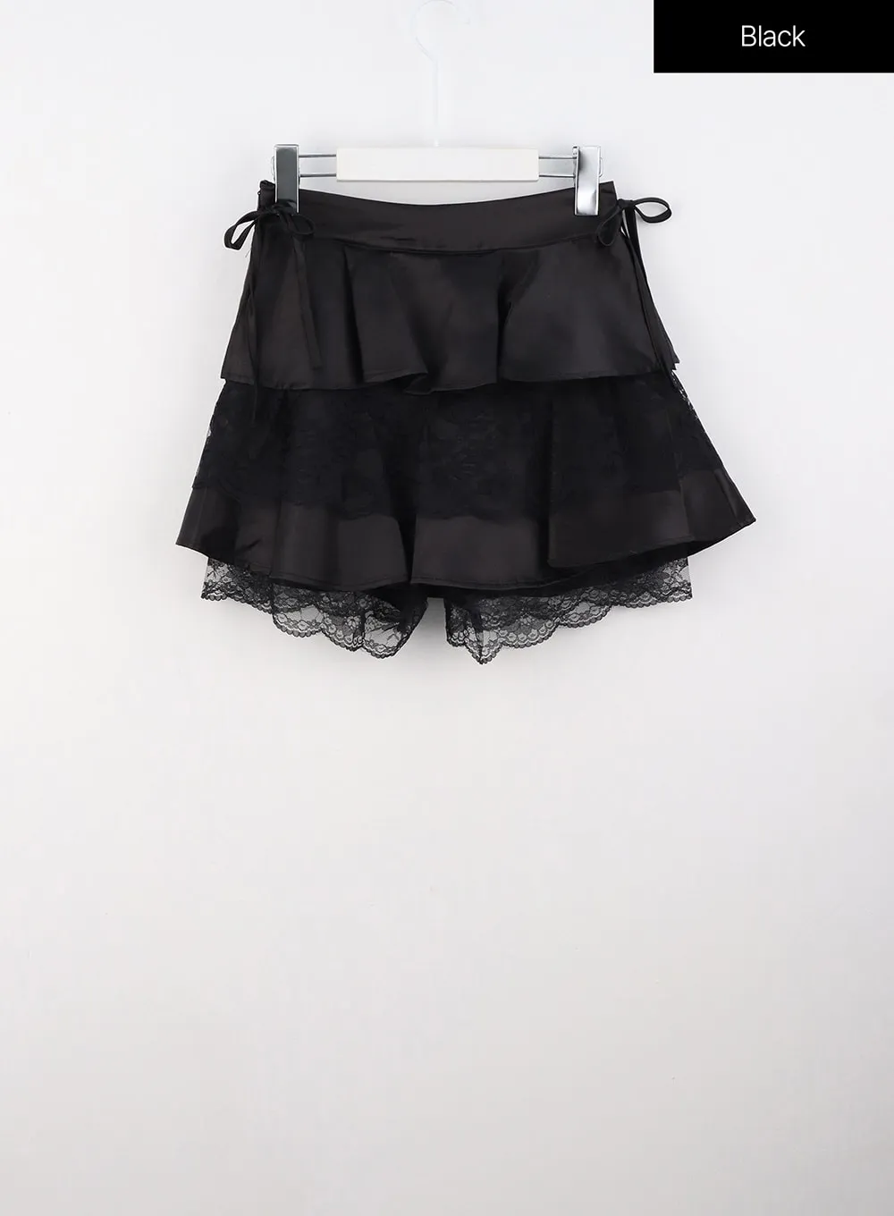 Frilly Lace Tiered Mini Skirt IS306