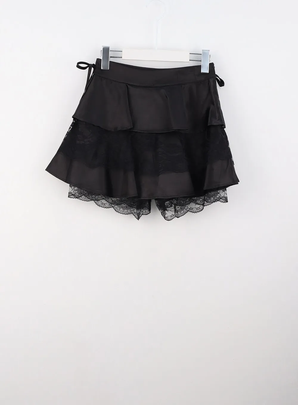 Frilly Lace Tiered Mini Skirt IS306