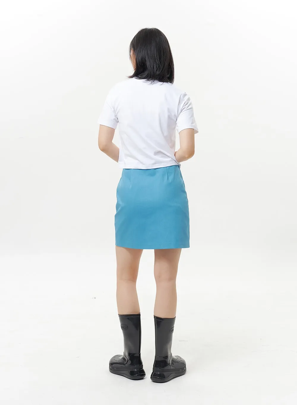 Front Pocket Mini Skirt OY326