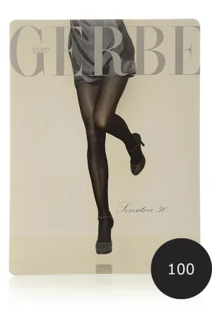 GERBE SENSITIVE 30 Black Tights