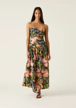 HARPER STRAPLESS DRESS | Harper Print