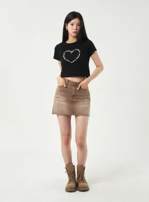 High Waist Mini Skirt OY303