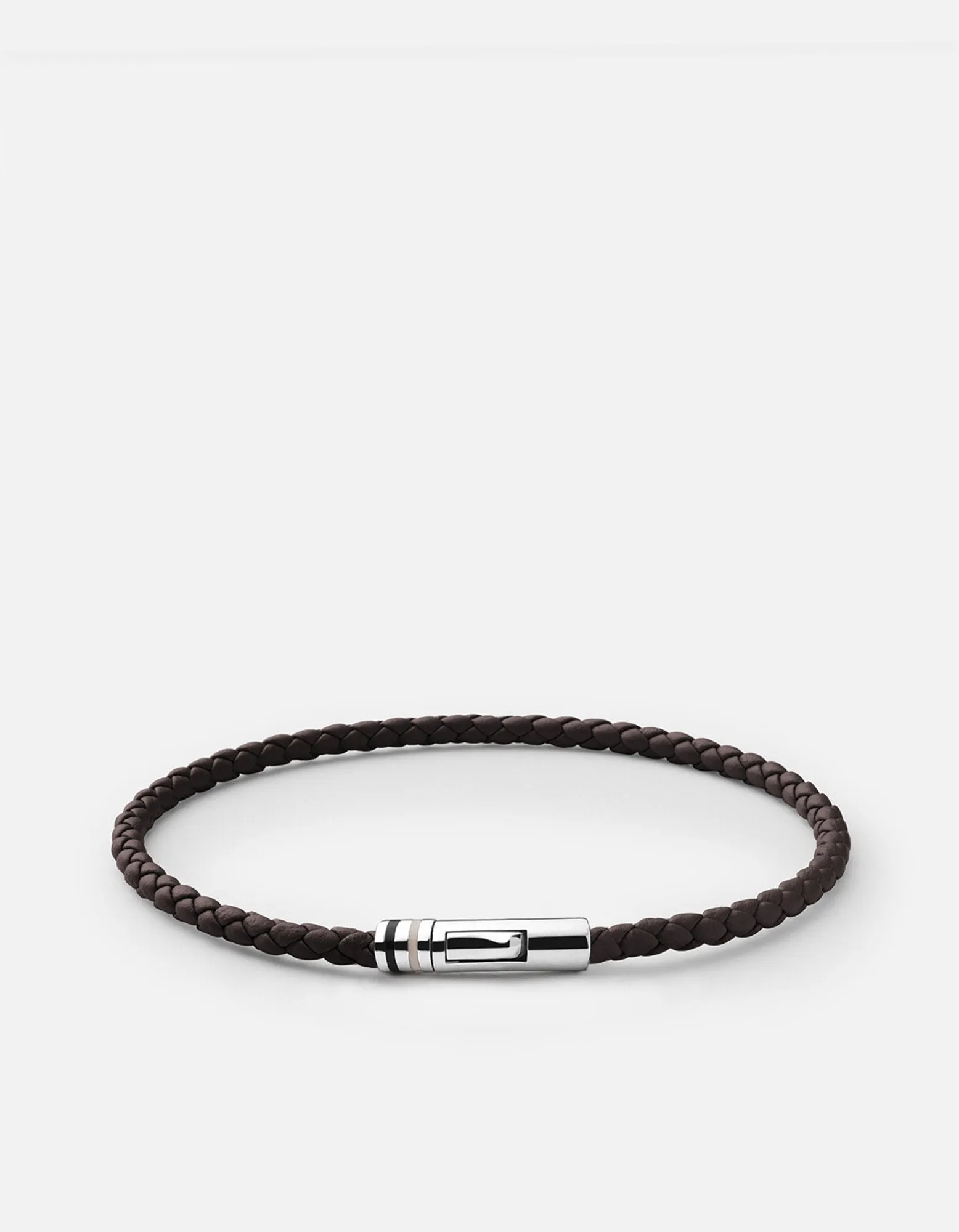 Juno Leather Bracelet, Sterling Silver