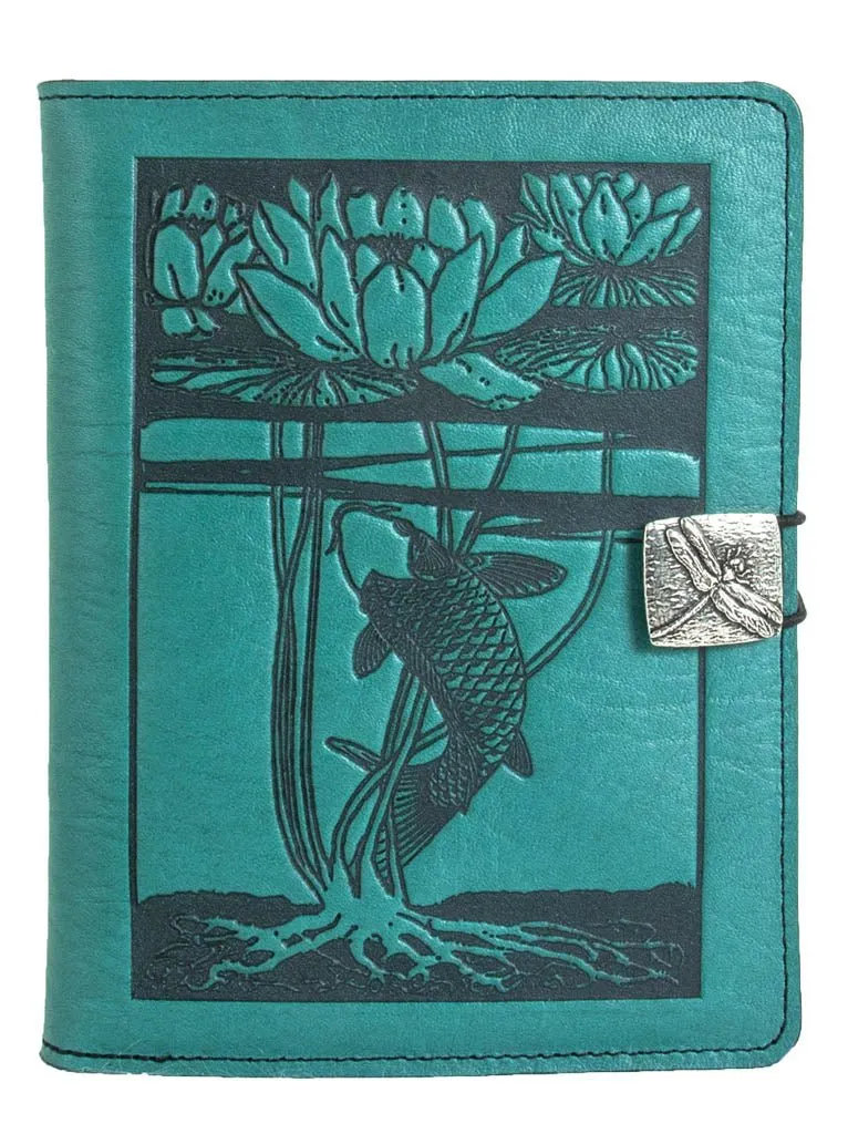 Leather Cover for Kindle e-Readers, Water Lily Koi