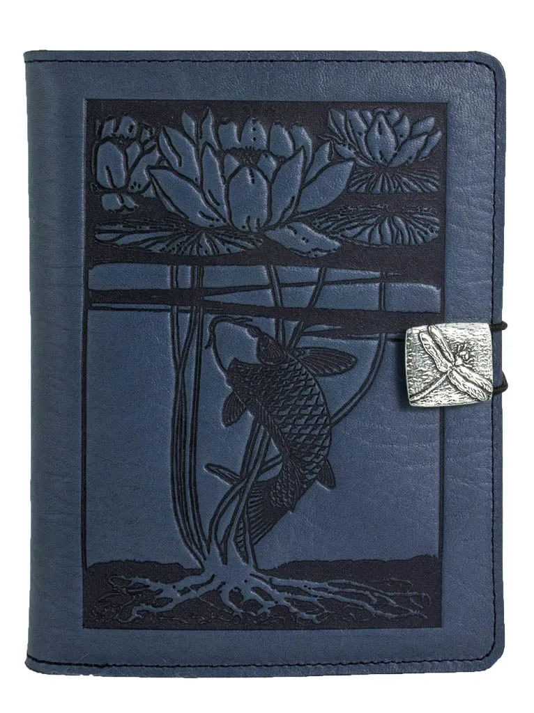 Leather Cover for Kindle e-Readers, Water Lily Koi