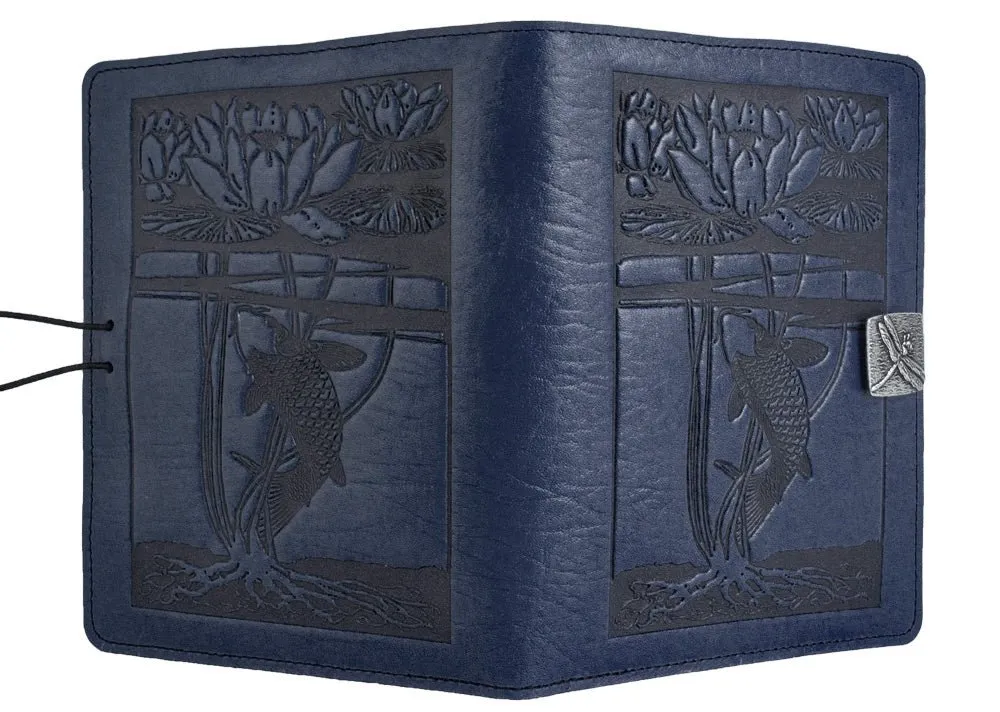 Leather Cover for Kindle e-Readers, Water Lily Koi