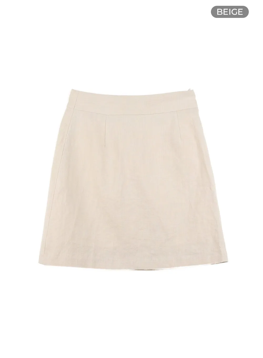 Linen Mini Skirt OY413