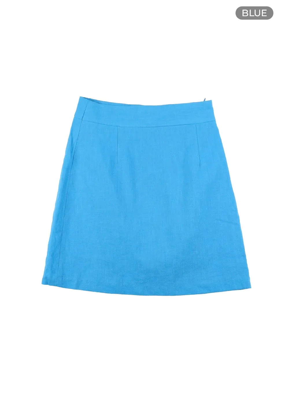 Linen Mini Skirt OY413