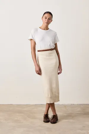 MARIE KNIT SKIRT / CREAM