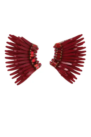 Mini Gem Madeline Red Earrings