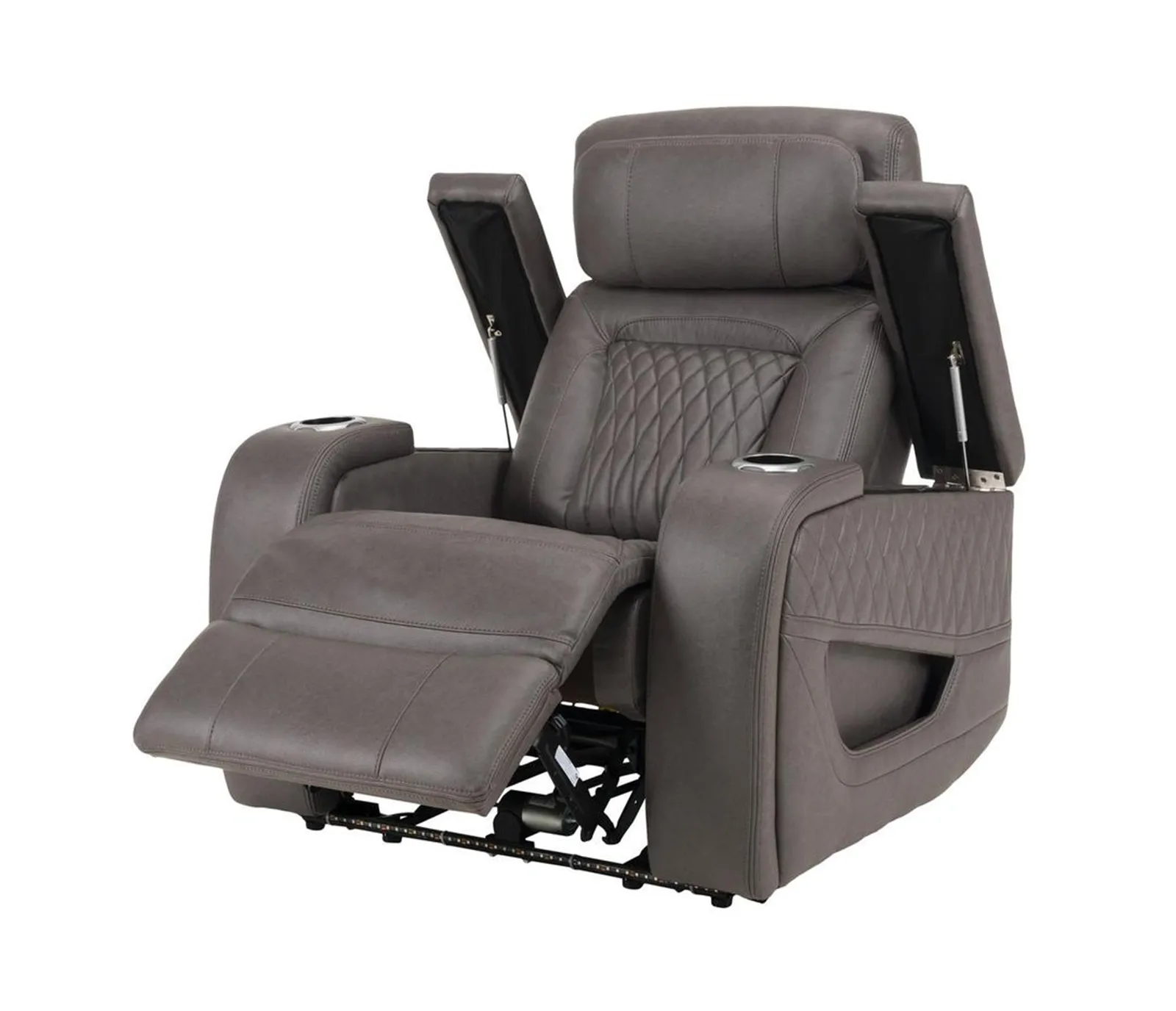 Monza Chair - Triple Power & Massage - Grey Fabric