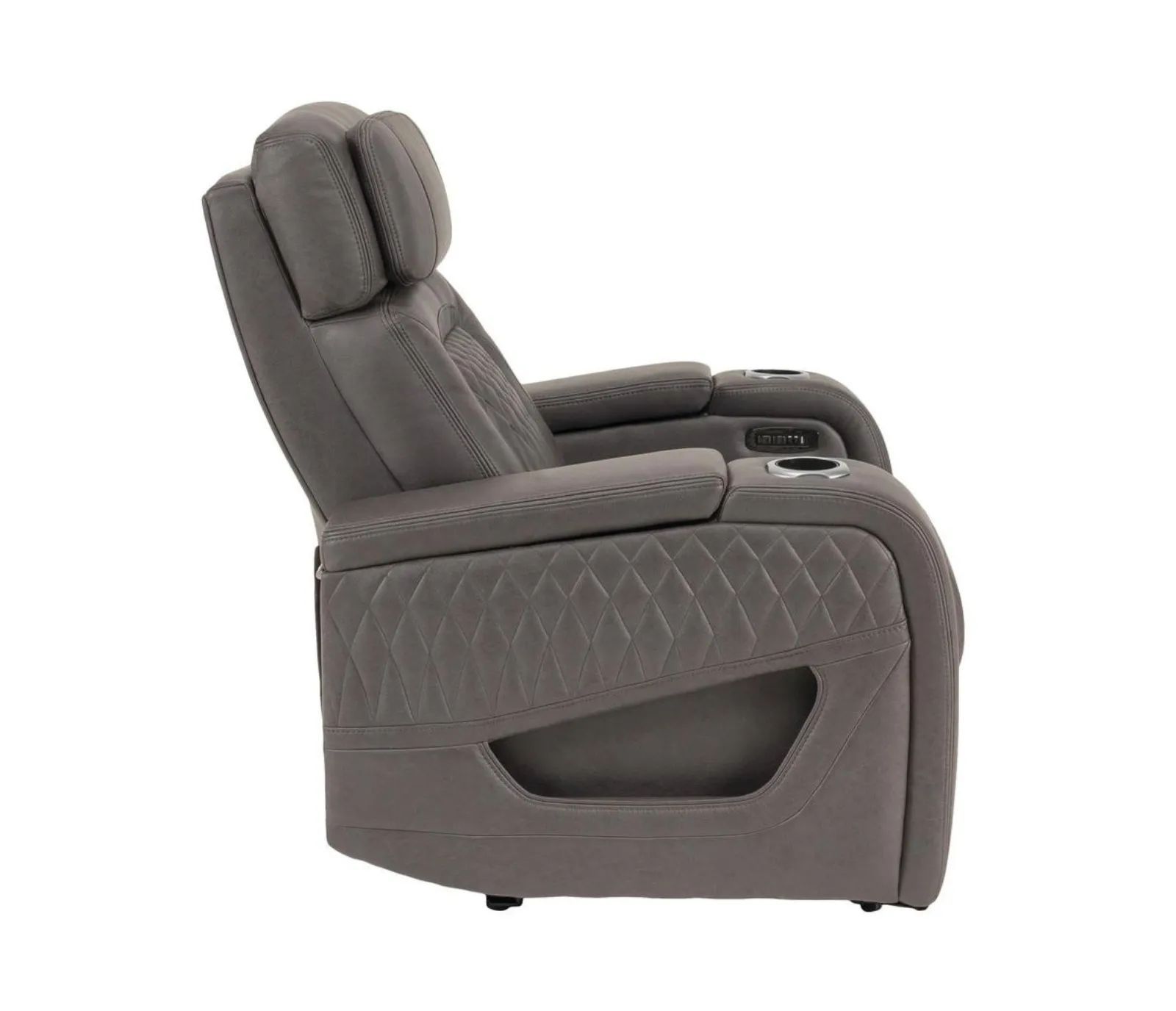 Monza Chair - Triple Power & Massage - Grey Fabric