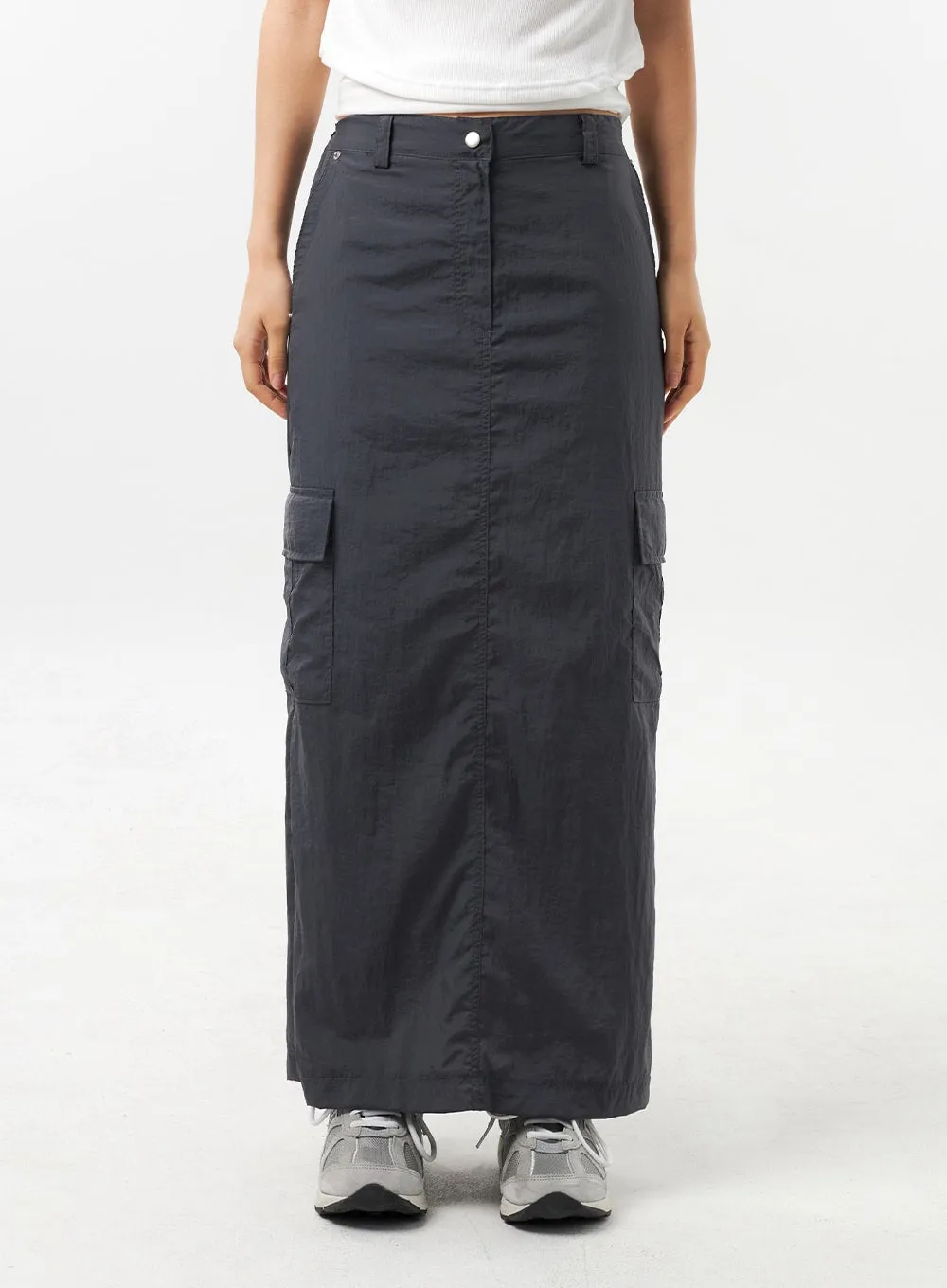 Nylon Cargo Maxi Skirt CU308