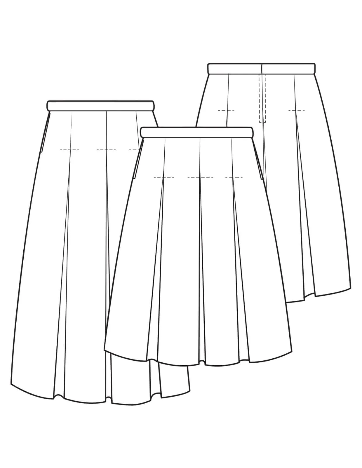 PDF Pattern - Pleated Skirt | The Makers Atelier