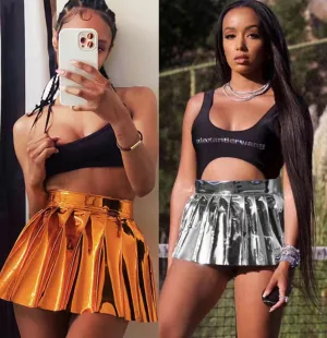 Razzle High Waist Sequin MIni Skirt - Culture Heaven Special