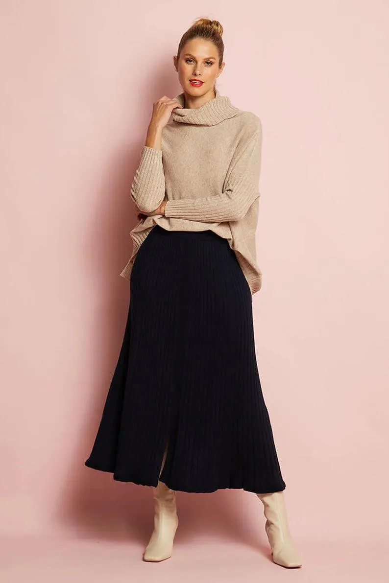 Rebecca Knit Skirt | Navy