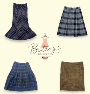 Retro Check Flair Tartan Skirts - 9 Pieces ( BC-91 )