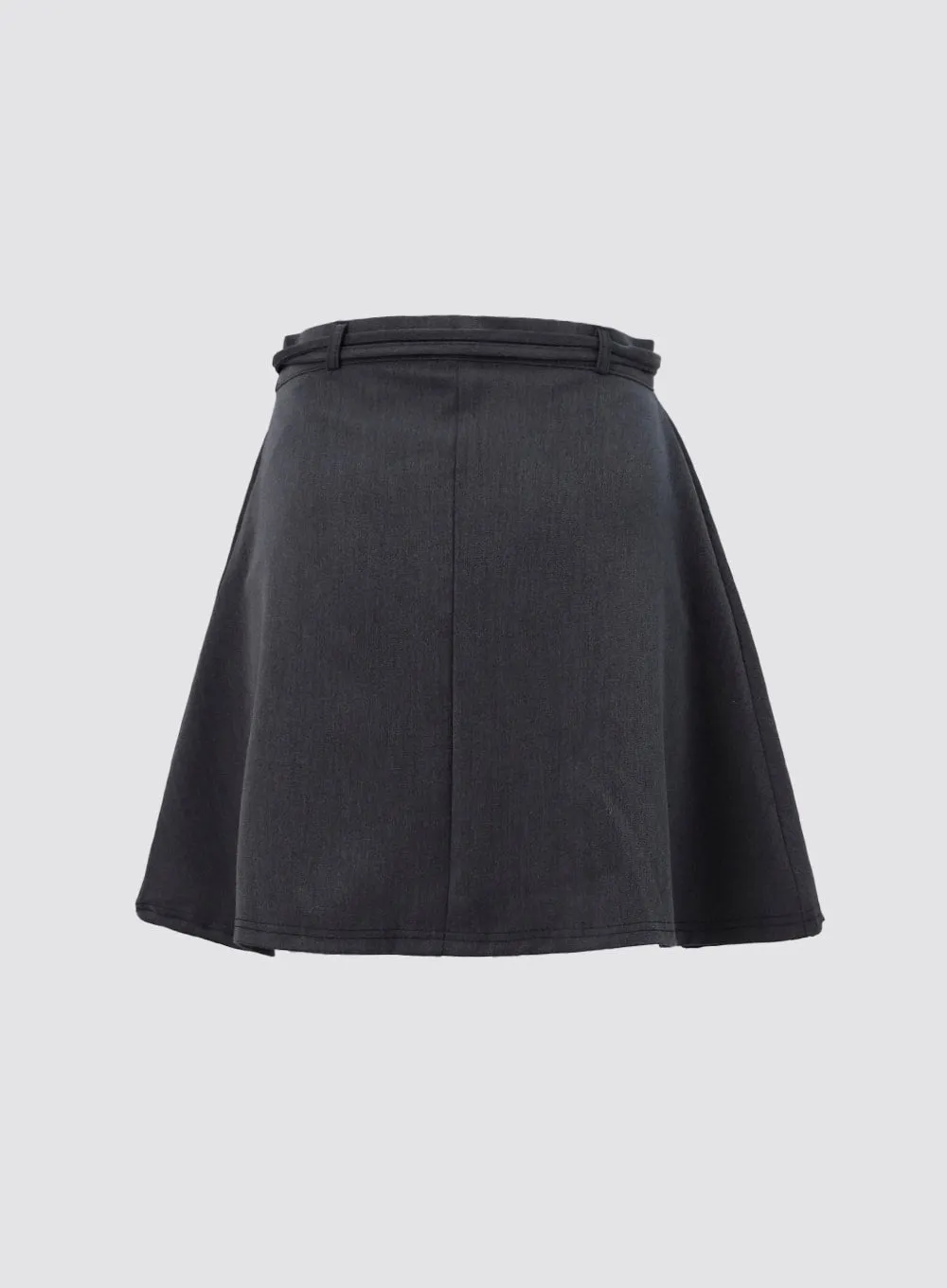 Strap Flare Mini Skirt IO319