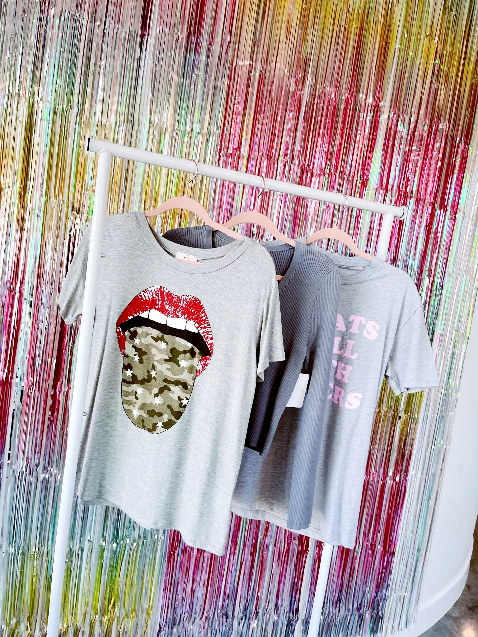 Such A Rock Star Graphic Tee - Grey- FINAL SALE