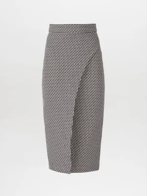 Thora Skirt Celeste Geometric Print