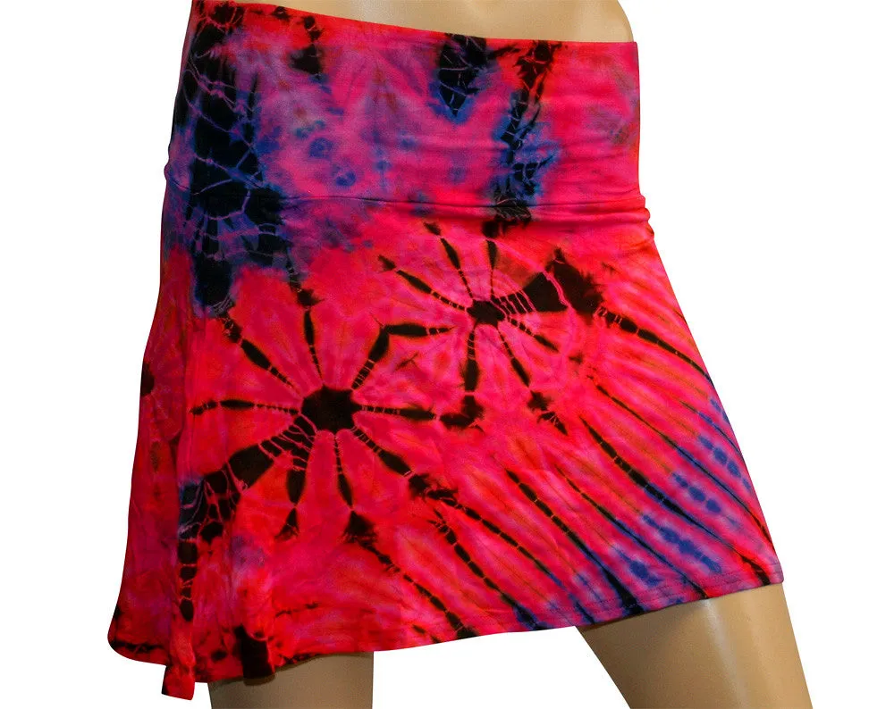 Tie Dye Short Mini Skirt