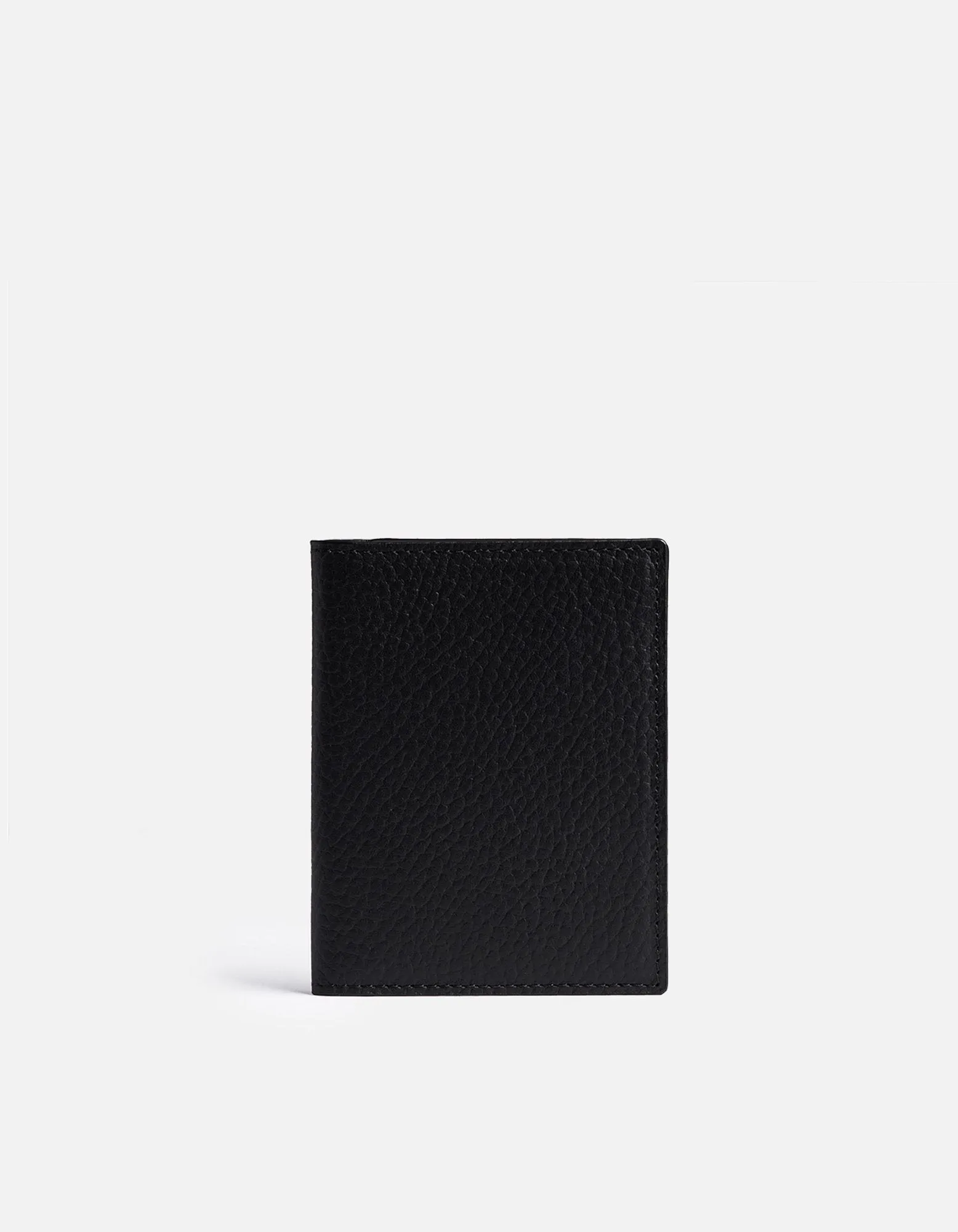 Vertical Wallet, Textured Black