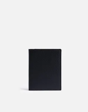 Vertical Wallet, Textured Navy