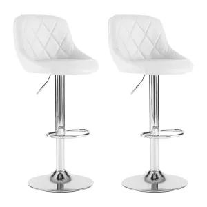 White Leather Bar Stool